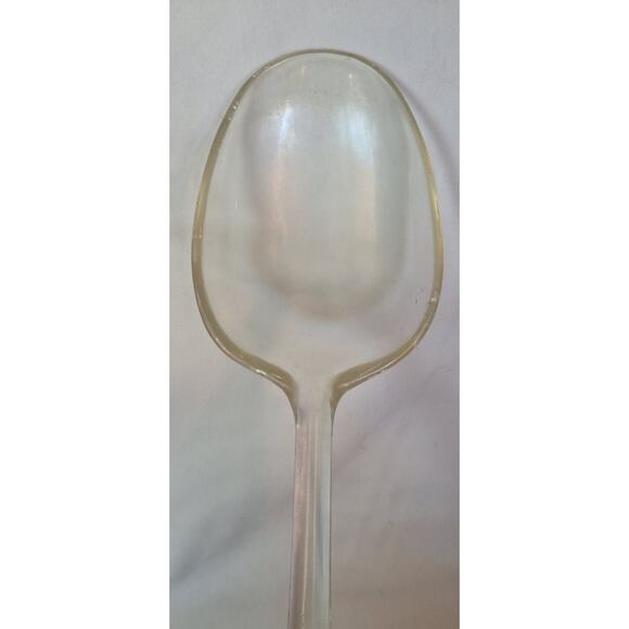 Vintage Lucite Serving Scoop with Ornate Silverplate Handle – Mid Century- VG - Picture 4 of 6